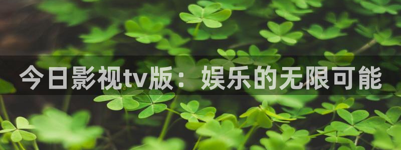 国产伦理视频网址：今日影视tv版：娱乐的无限可能